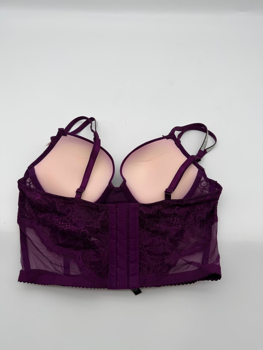 Victoria's Secret Purple Longline Push-Up Bra - Picture 7 of 9